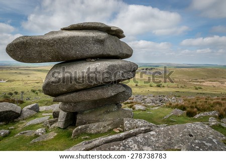 Cheesewring Rocks Cornwall England