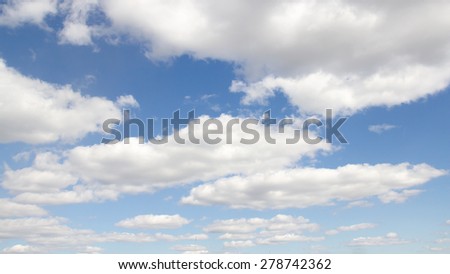 clouds on a blue sky day