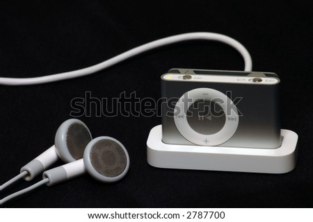 mp3 player on dock charging
