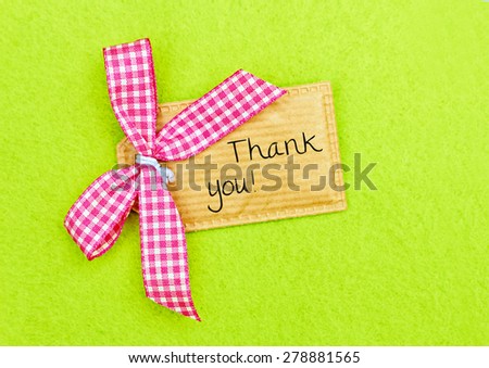 bautiful blossom flower greeting card background - thank you