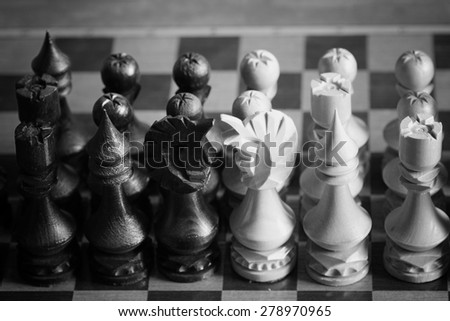 chessboard figure game confrontation