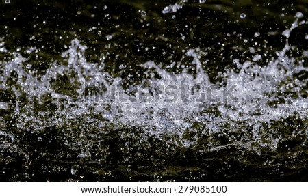 Abstract blurred water drops bokeh