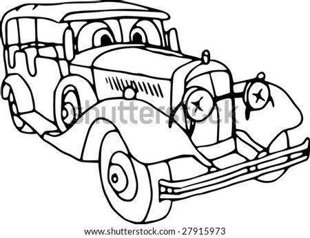 Vector - illustration veteran motor car