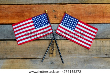 American Flag displayed on pallet boards, Memorial Day, 4th of July