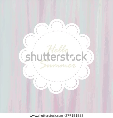 light blue violet purple rainbow tone with retro vintage style and isolate on white background in summer wedding card.