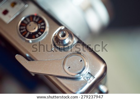 Shutter button of classic camera