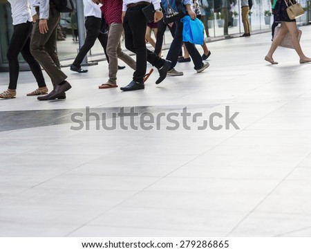  People are walking in the city