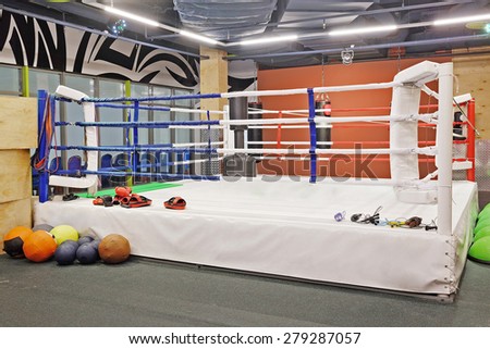 The image of boxing ring