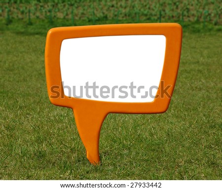 Blank sign board with copy space