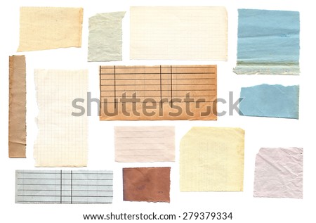 Crumple paper pieces Royalty-Free Stock Photo #279379334