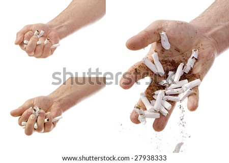 anti-smoking image, isolated on white background