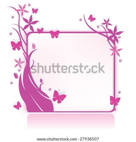 pink floral background