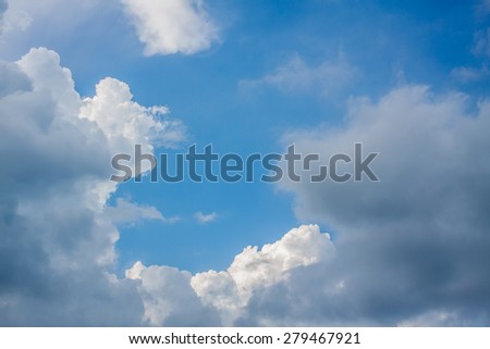 white clouds