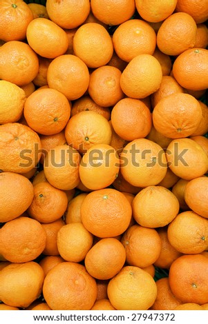 orange background texture, group of mandarins in market