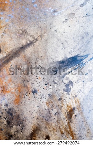 abstract color Backgrounds, painting colage with spots, rust structure.
