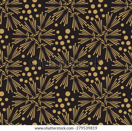Golden ornate  seamless pattern. Background with many cute details. Gorgeous abstract fabric texture