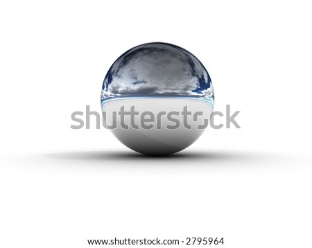 sphere mirror Royalty-Free Stock Photo #2795964