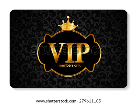 VIP Members Card Vector Illustration EPS10