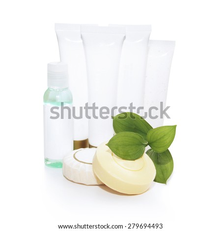cosmetics isolated on white background