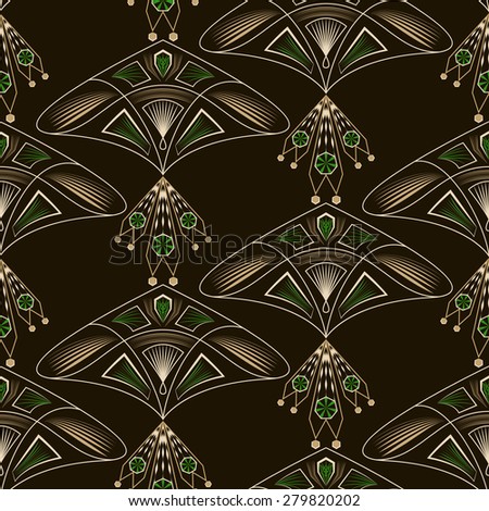 Seamless beautiful antique lace pattern ornament. Geometric background design. Vector repeating texture.
