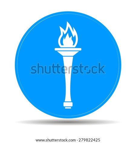 Torch icon - Vector Illustration EPS 10