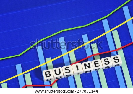 Business Term with Climbing Chart / Graph - Business