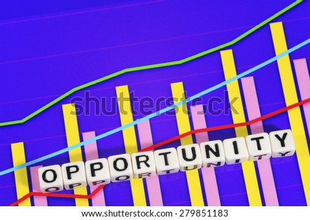 Business Term with Climbing Chart / Graph - Opportunity