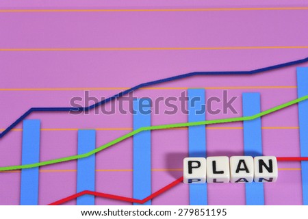 Business Term with Climbing Chart / Graph - Plan