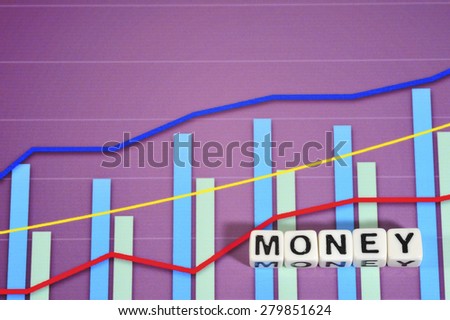 Business Term with Climbing Chart / Graph - Money