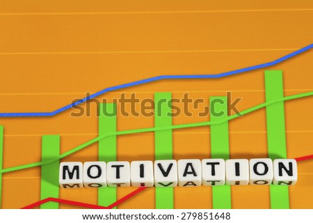 Business Term with Climbing Chart / Graph - Motivation