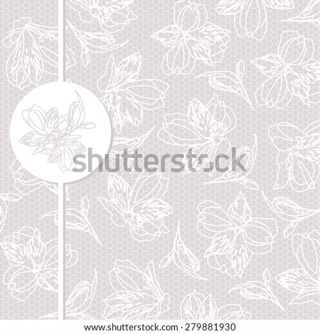 floral lace background