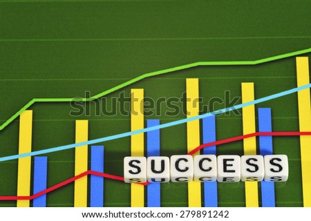 Business Term with Climbing Chart / Graph - Success
