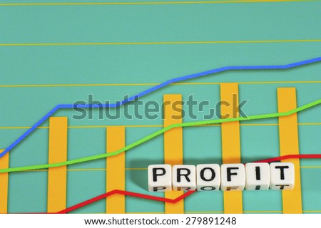 Business Term with Climbing Chart / Graph - Profit