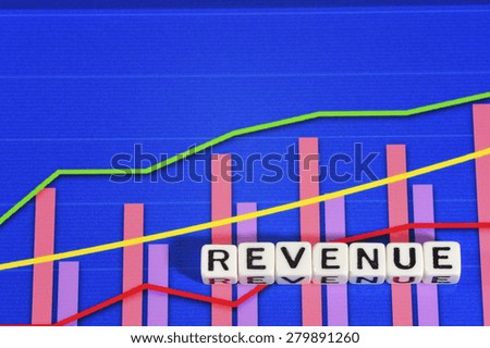 Business Term with Climbing Chart / Graph - Revenue