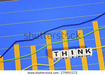 Business Term with Climbing Chart / Graph - Think