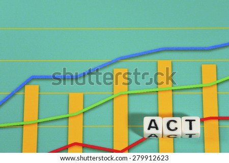Business Term with Climbing Chart / Graph - Act