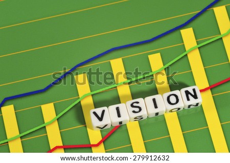Business Term with Climbing Chart / Graph - Vision