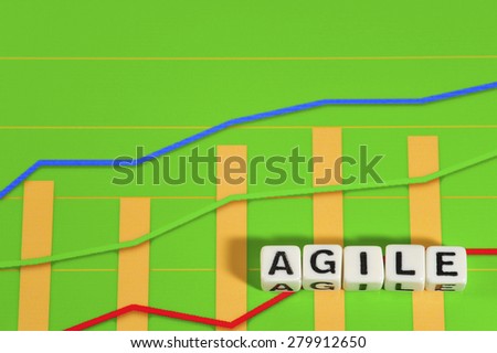 Business Term with Climbing Chart / Graph - Agile