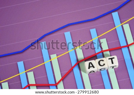 Business Term with Climbing Chart / Graph - Act