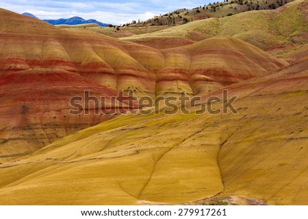 Beautiful Image of Painted Hills National Monument in Oregon, USA