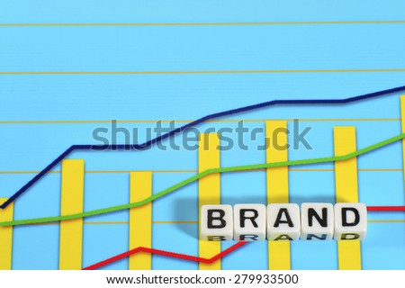 Business Term with Climbing Chart / Graph - Brand