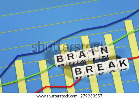 Business Term with Climbing Chart / Graph - Brain Break