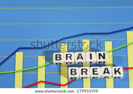 Business Term with Climbing Chart / Graph - Brain Break