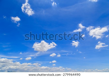 Cloudy blue sky background