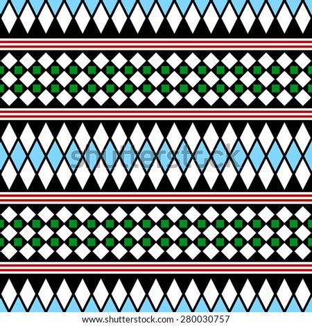 Tribal Seamless Pattern. Ethnic Vector Background. Arabic or African Style