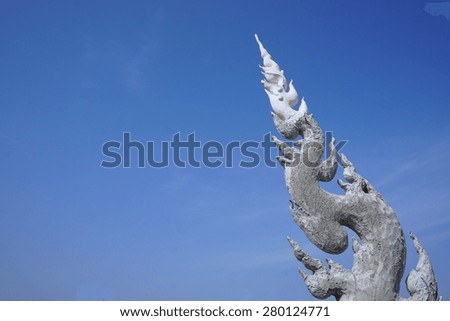 Thai fine art  with blue sky background