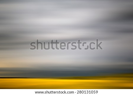 Motion blur abstract yellow and gray background with horizontal stripes Royalty-Free Stock Photo #280131059