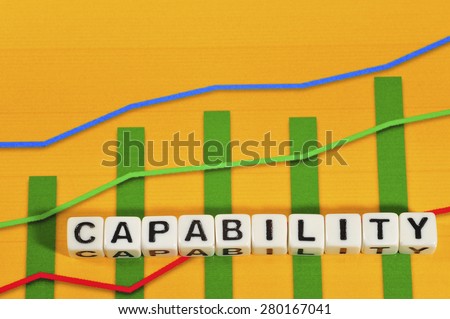 Business Term with Climbing Chart / Graph - Capability