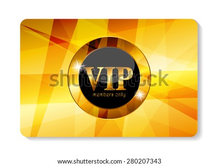 VIP Members Card Vector Illustration EPS10