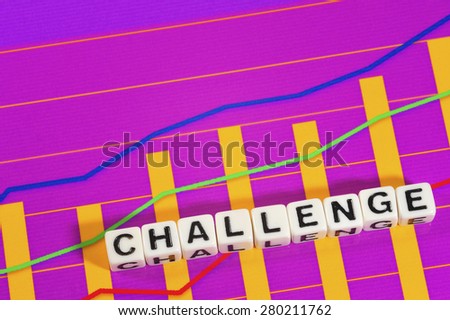 Business Term with Climbing Chart / Graph - Challenge
